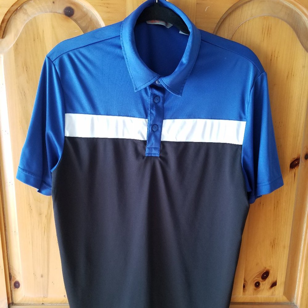 CBUK Mens Colorblock Polo Size Large Short Sleeve Multicolored Columbia GC (MN)